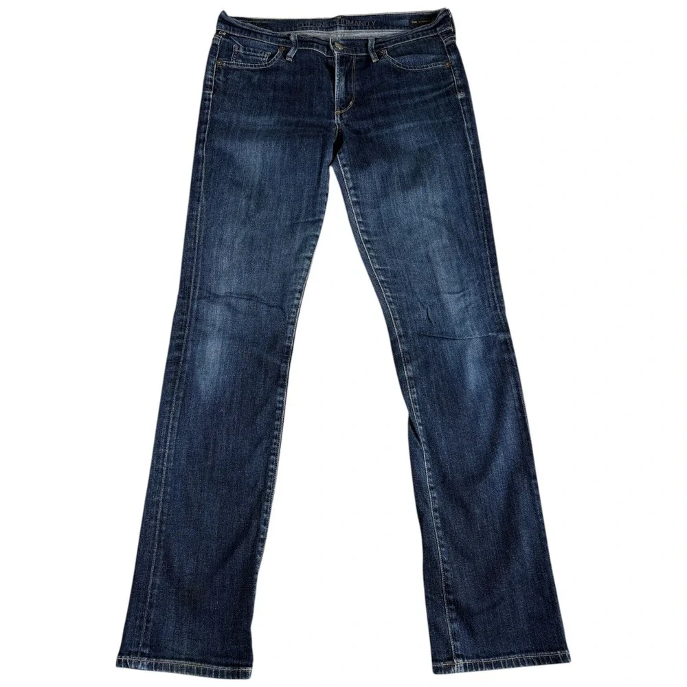 Citizens of Humanity Jeans Men 30 Dark Blue Washed Stretch Mid Rise Straight Leg